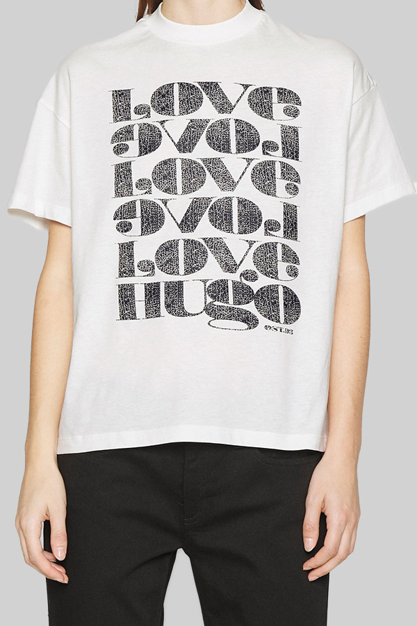 T-SHIRT HUGO - 102 WHITE